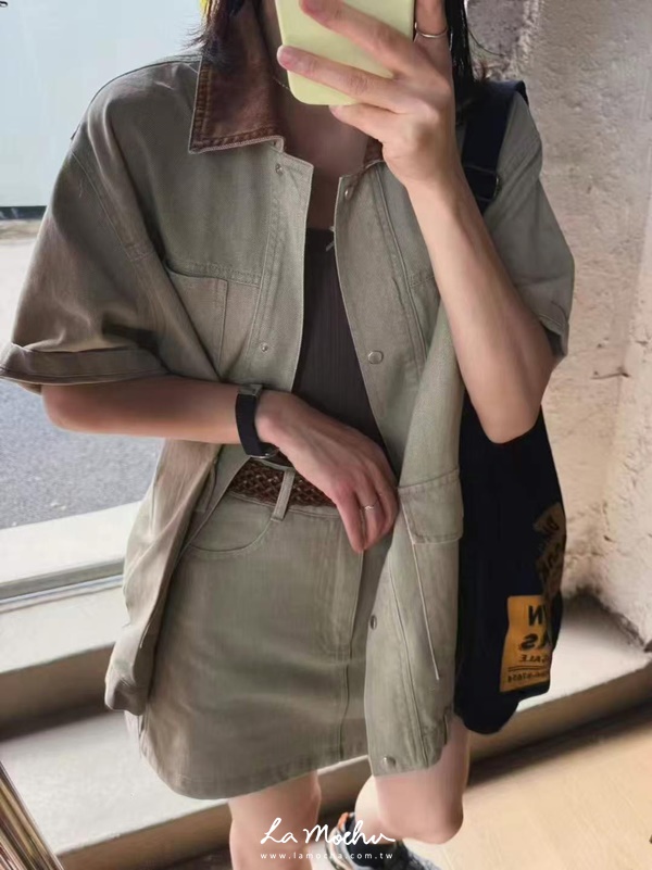 洗色牛仔褲裙